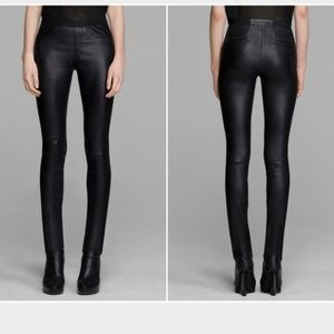 Helmut Lang Leather Legging pants sz 2